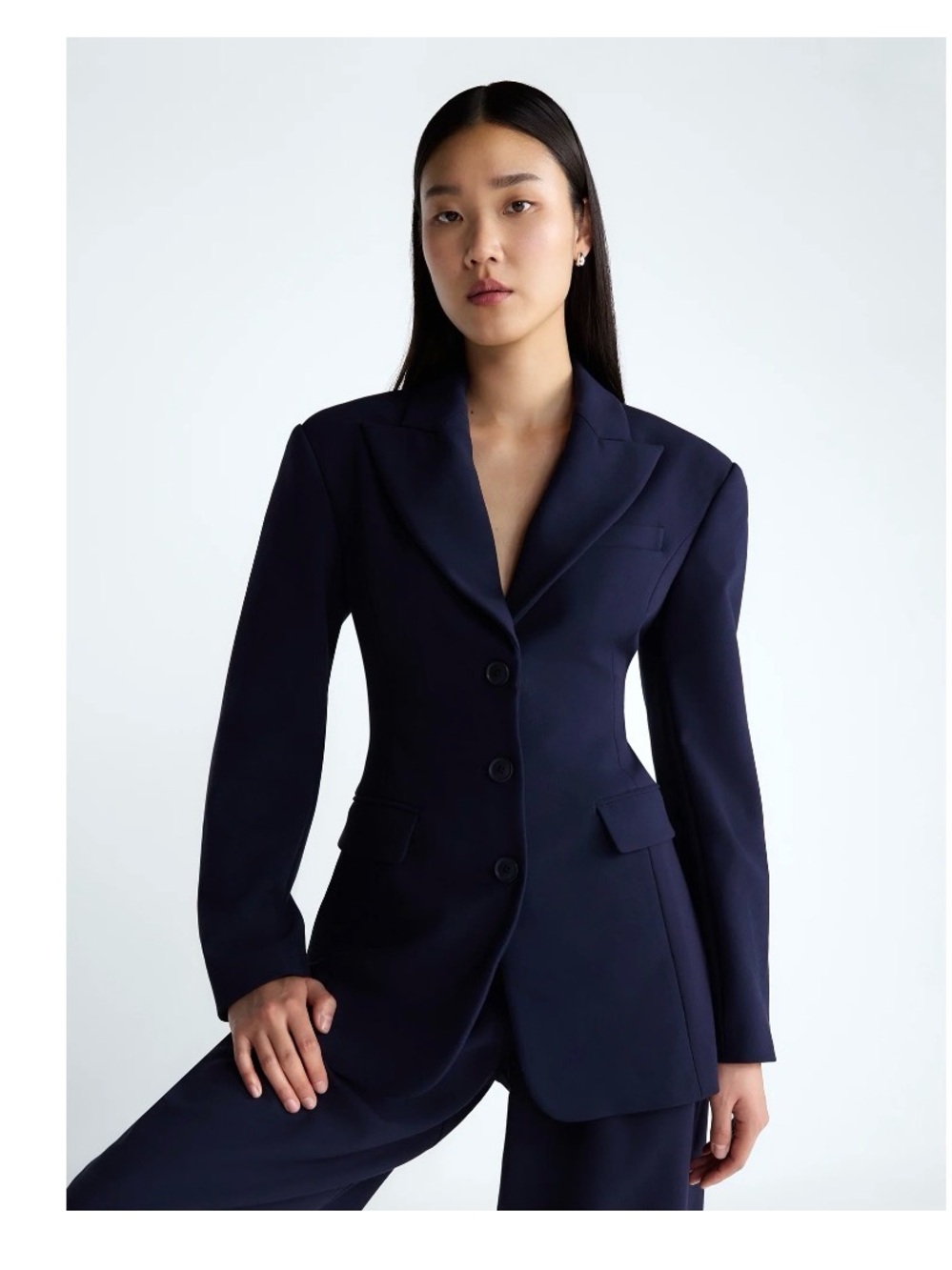 Devil Wears Prada Scoop Collection Women’s Single Breasted Fitted Blazer